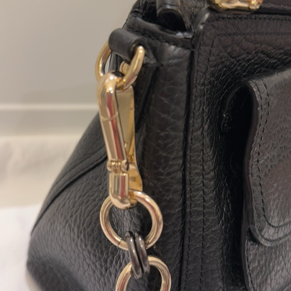 Coach Madison Handbag with Pebbled Black Leather - Picture 7 of 12